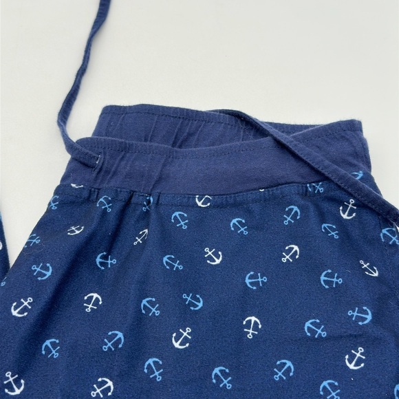 Nautica Men's Classic-Fit Nautical-Print Poplin Sleep Pants, Navy, Size Small - Picture 2 of 7